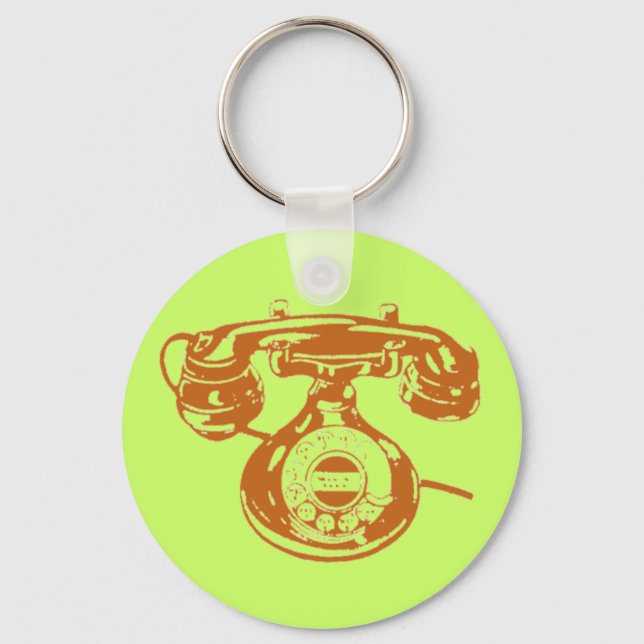 Vintage Telephone Keychain (Front)