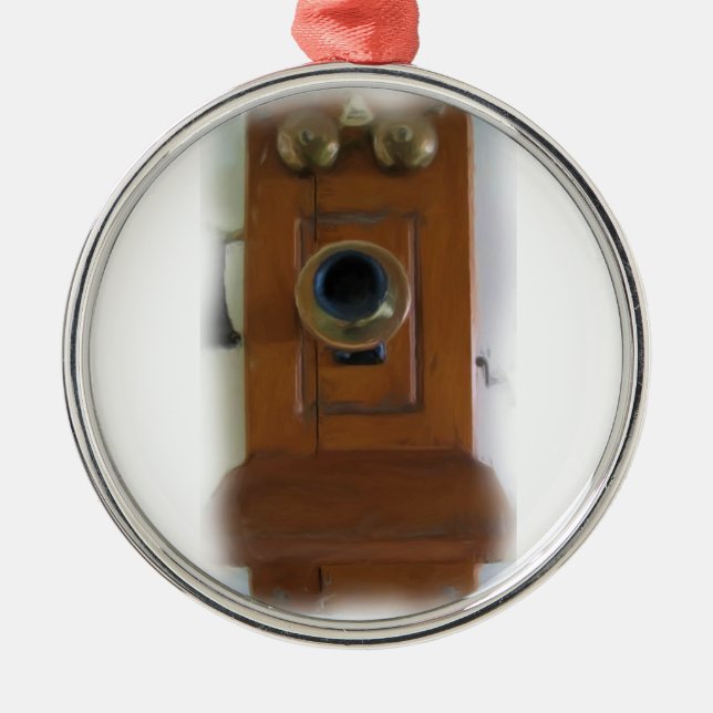 Vintage Telephone Ornament (Front)