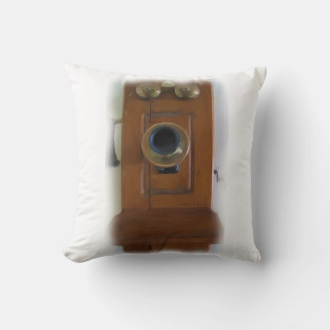 Vintage Telephone Pillow (Front)