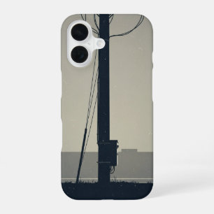 Vintage Telephone Pole Base iPhone 16 Case