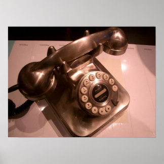 Vintage Telephone Poster