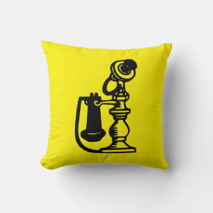 Vintage Telephone Throw Pillow