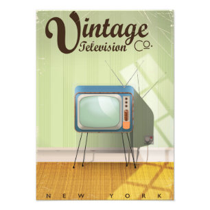 Vintage Television Co. Commercial Photo Print