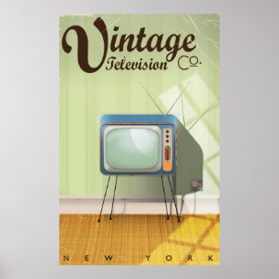 Vintage Television Co. Commercial Poster