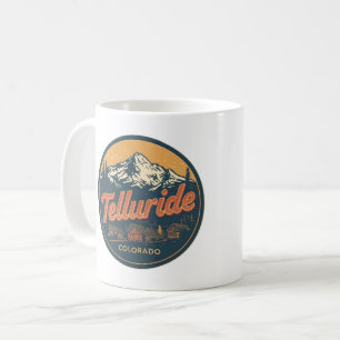 vintage Telluride colorado outdoor hiking gifts Coffee Mug