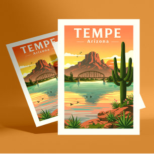 Vintage Tempe Arizona Postcard