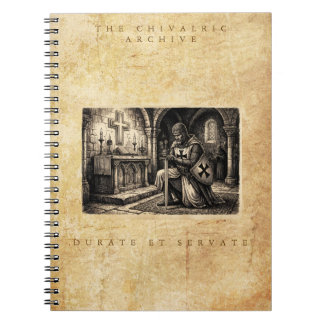 Vintage Templar Knight | Personal Chronicle Notebo Notebook