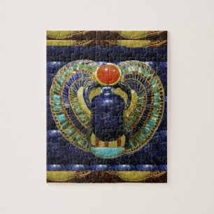 VINTAGE Temple Arts from Egypt PYRAMIDS Jigsaw Puzzle