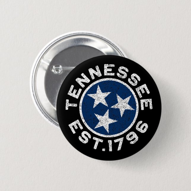 Vintage Tennessee 2 Inch Round Button (Front & Back)