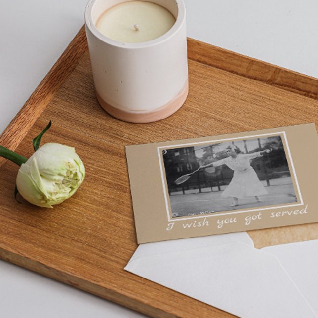 Vintage Tennis Birthday  – Funny Wimbledon  Card (Creator Uploaded)