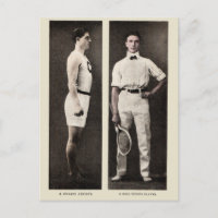 Vintage Tennis Player Athlete Pro
