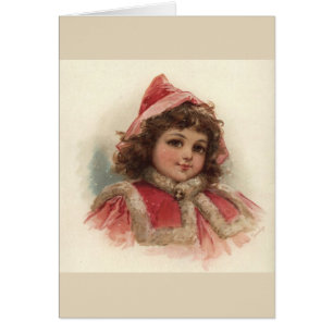 Vintage - tenue d'hiver de la petite fille,
