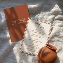 Vintage Terracotta Old Money Wedding Details