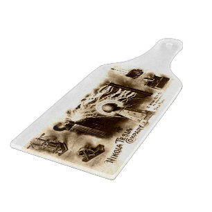 Vintage Tesla Letterhead   Cutting Board