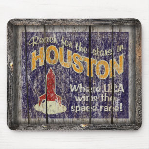 Vintage Texas - Houston Mouse Pad