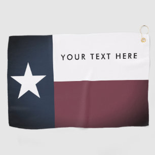Vintage Texas state flag custom golfing gift Golf Towel