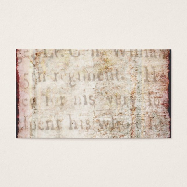 Vintage Text 1700 Background Paper Template Blank (Front)