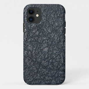 Vintage Textured Black Leather Case-Mate iPhone Ca iPhone 11 Case