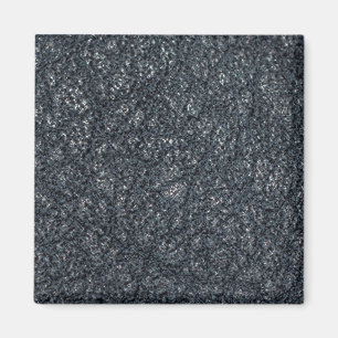 Vintage Textured Black Leather Magnet