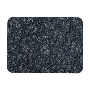 Vintage Textured Black Leather Magnet