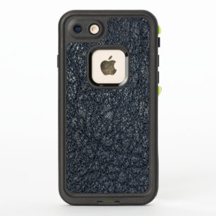 Vintage Textured Black Leather Pattern