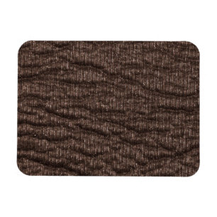Vintage Textured Brown Leather Magnet