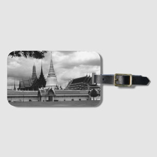 Vintage Thailand Bangkok Chapel Royal Palace view Luggage Tag