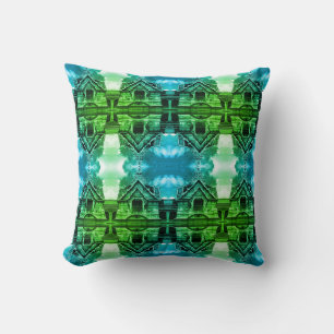 Vintage Thailand Bangkok The Chakri Group Postcard Throw Pillow