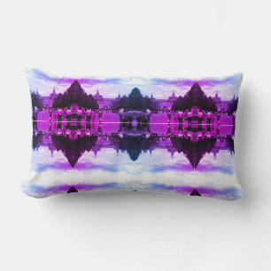 Vintage Thailand Bangkok Tourist royal palace gate Lumbar Pillow