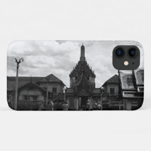Vintage Thailand Bangkok Wat Phra Kaew tourists iPhone 11 Case