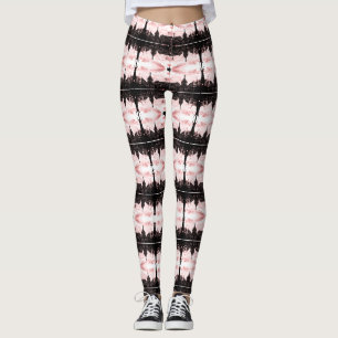 Vintage Thailand Bangkok Wat Phra Kaew tourists Leggings