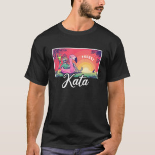 Vintage Thailand Vacation Travel Asia Kata Beach P T-Shirt