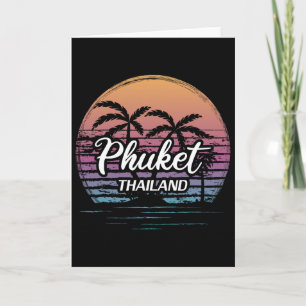 Vintage Thailand Vacation Travel Asia Thai Beach P Card