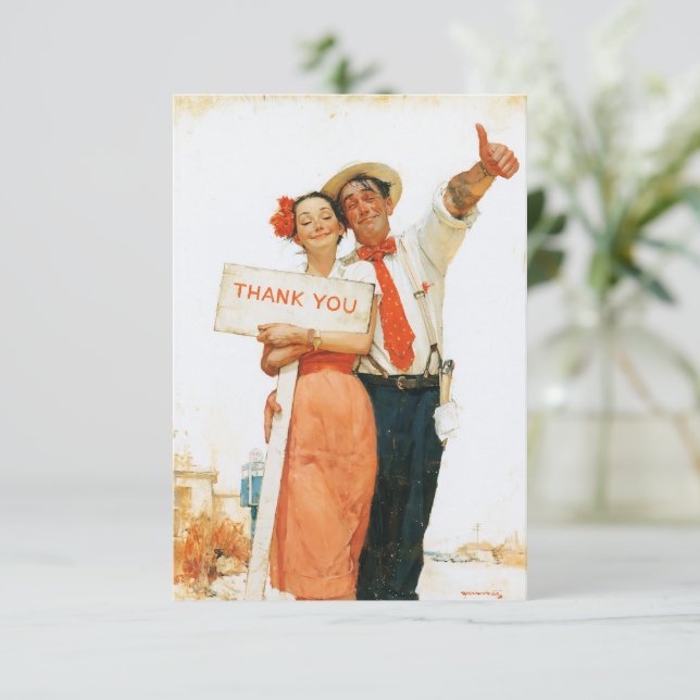 Vintage Thank You Couple (Standing Front)