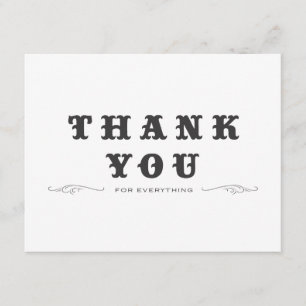 Vintage Thank You Double-Sided