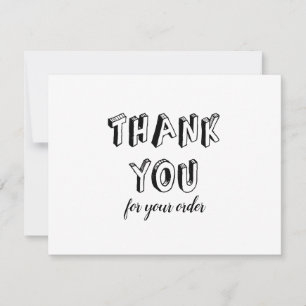 Vintage Thank You For Order Discount
