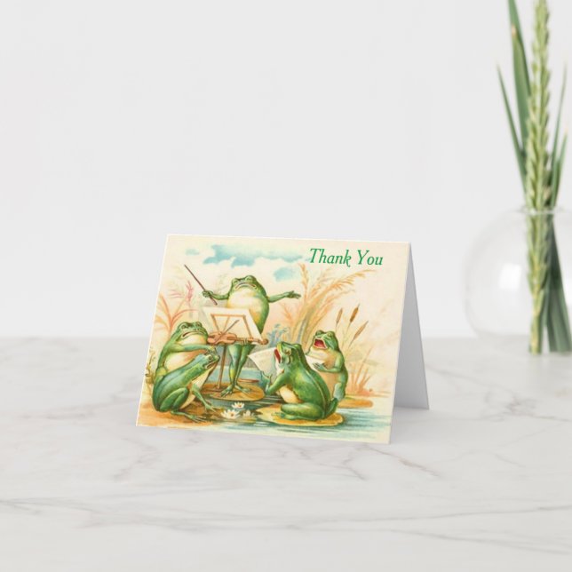 Vintage - Thank You - Musical Frogs, (Front)