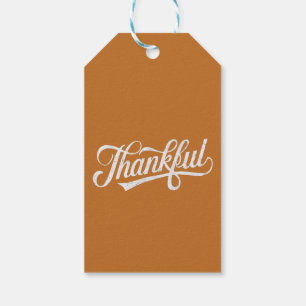 Vintage Thankful Thanksgiving Fall Gift Tags