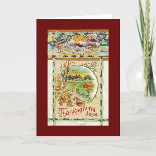 Vintage Thanksgiving Card (Front)