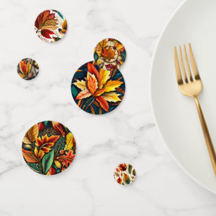 Vintage Thanksgiving Confetti: Rich Jewel Toned Au Confetti