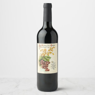 Vintage Thanksgiving Food and Beverage Label Set