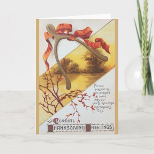 Vintage Thanksgiving Greeting Card