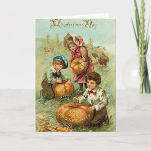 Vintage Thanksgiving Greeting Card