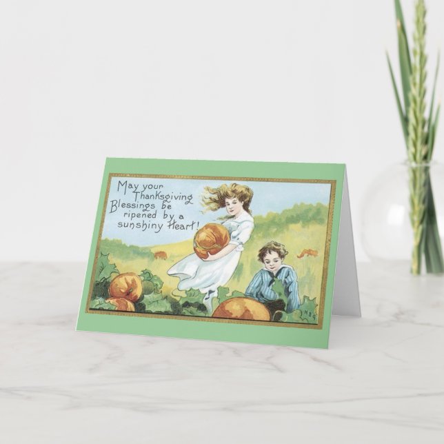 vintage Thanksgiving greeting card (Front)