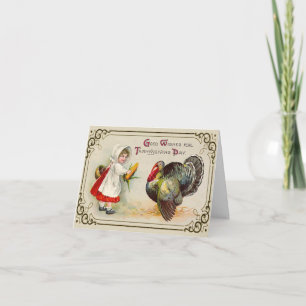 Vintage Thanksgiving Greeting Card