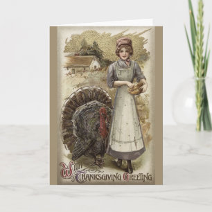 Vintage Thanksgiving Greeting Card
