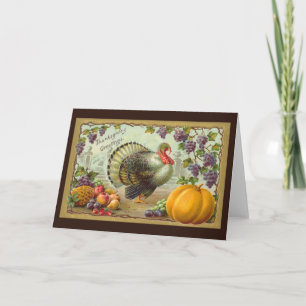 Vintage Thanksgiving Greetings Card