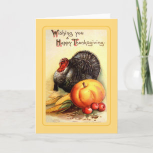 Vintage Thanksgiving Holiday Card