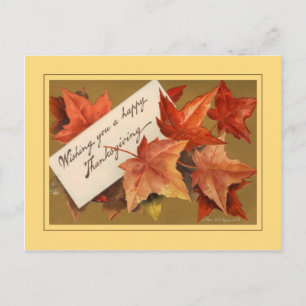 Vintage Thanksgiving Holiday Postcard
