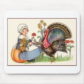 vintage thanksgiving mouse pad